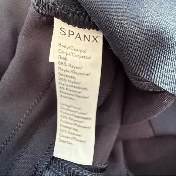 SPANX Women’s Backseam Skinny Stretch Pull On Ankle Pants Navy Blue EUC XS - Picture 12 of 14